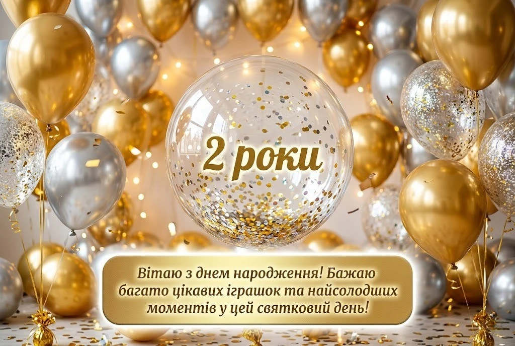 Оригінальні привітання з днем народження дитини 2 роки
