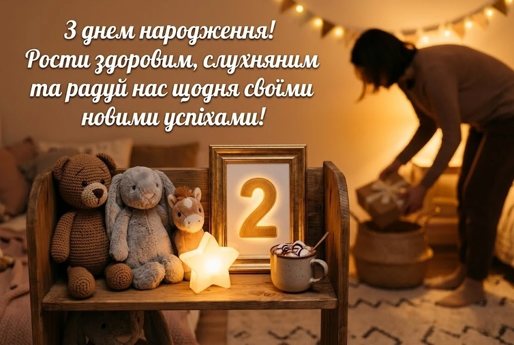 Оригінальні привітання з днем народження дитини 2 роки