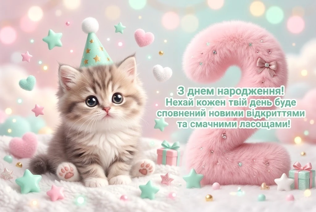 Оригінальні привітання з днем народження дитини 2 роки