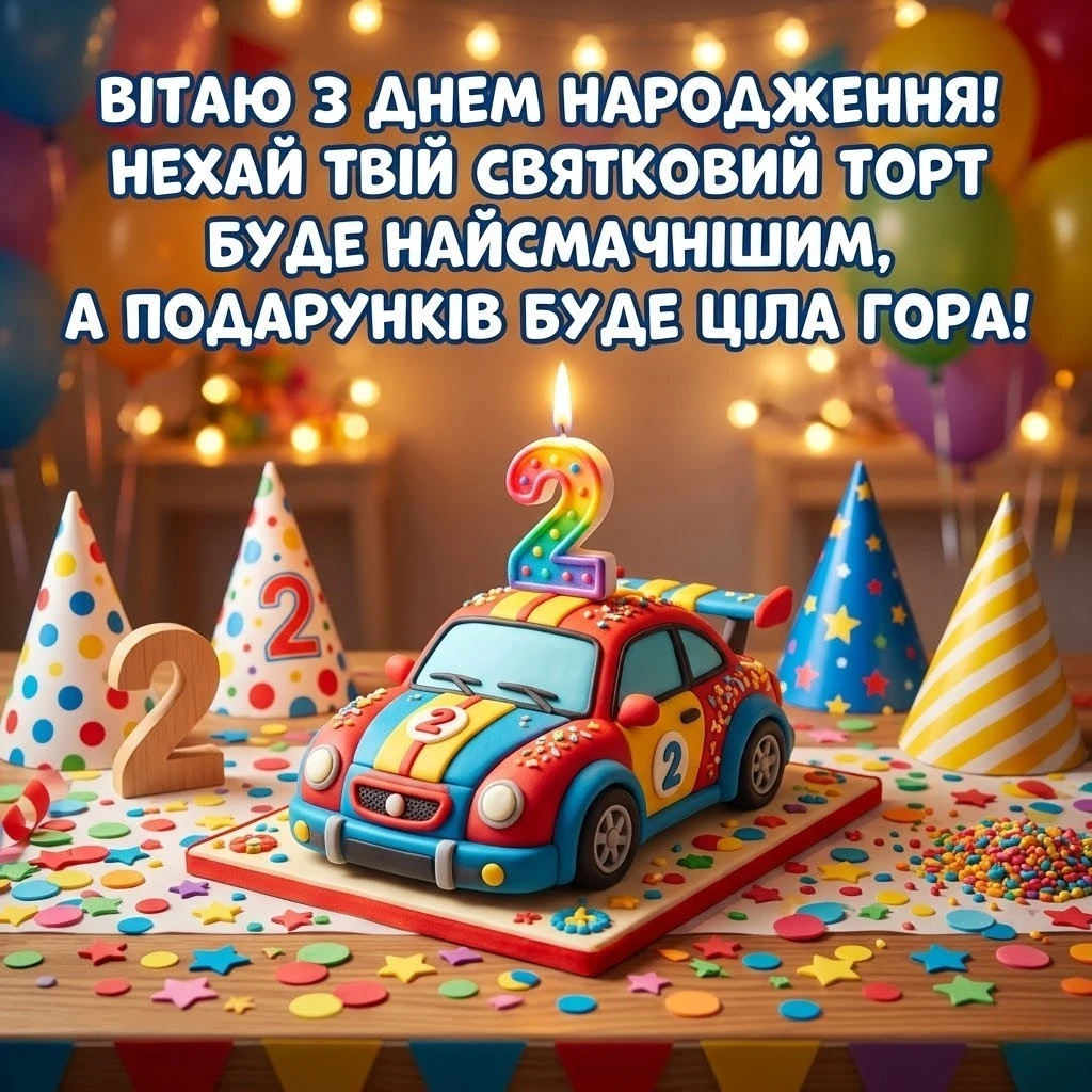 Оригінальні привітання з днем народження дитини 2 роки