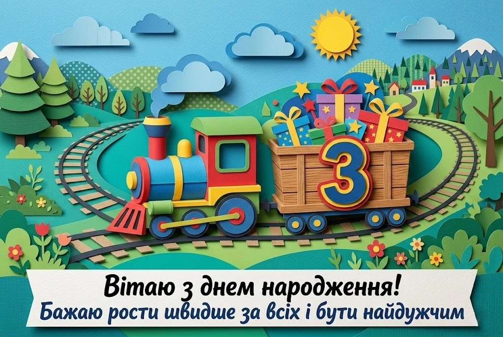Вітання з днем народження на 3 роки: магічні слова для принцес та маленьких героїв