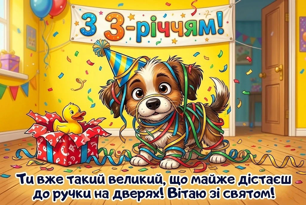 Вітання з днем народження на 3 роки: магічні слова для принцес та маленьких героїв