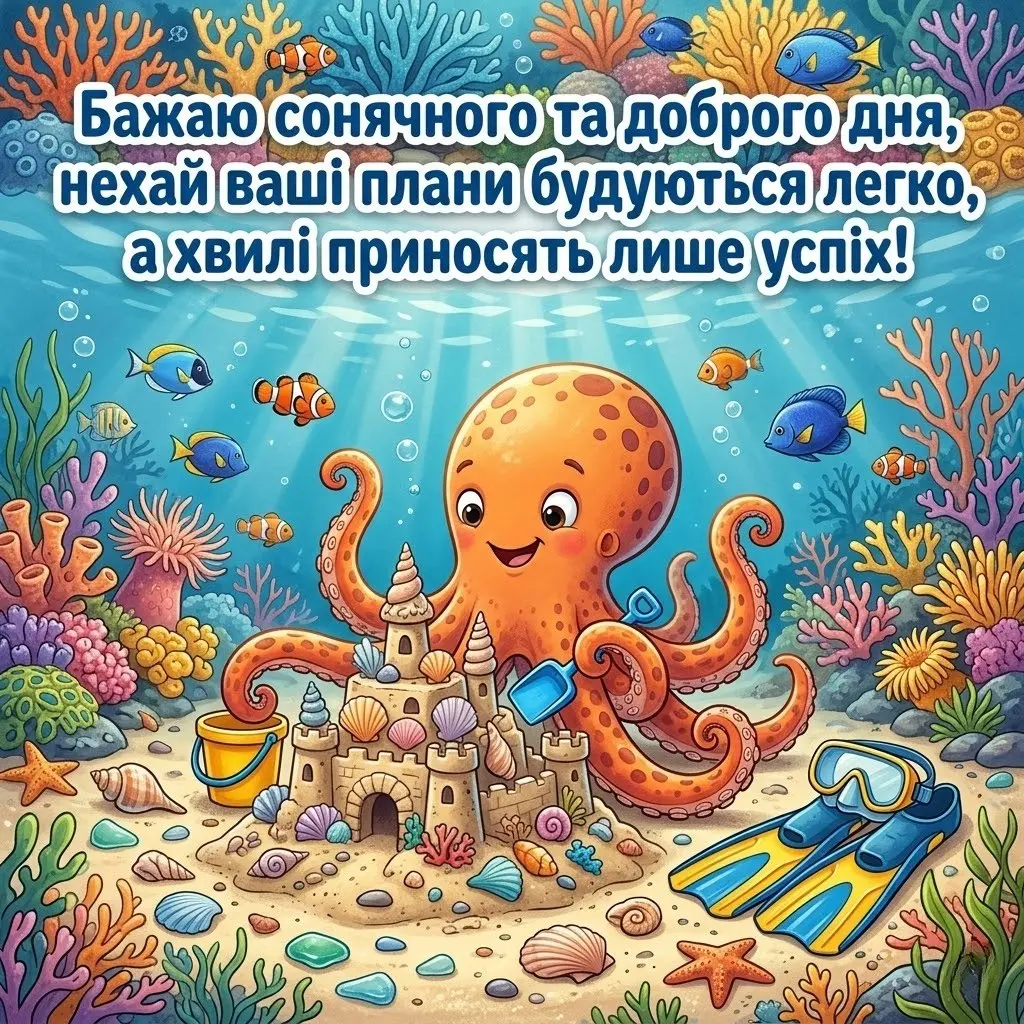 Картинки доброго дня українською: найкраща добірка листівок для гарного настрою