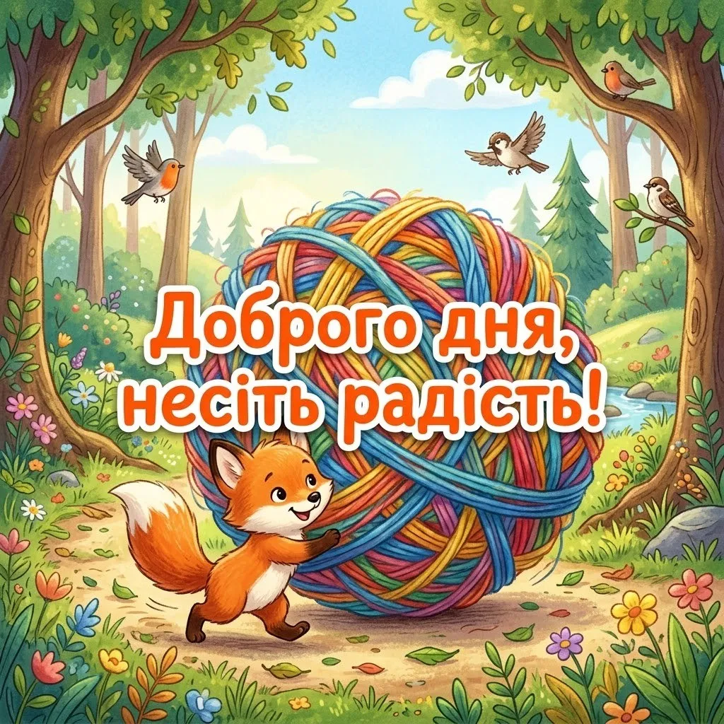 Картинки доброго дня українською: найкраща добірка листівок для гарного настрою