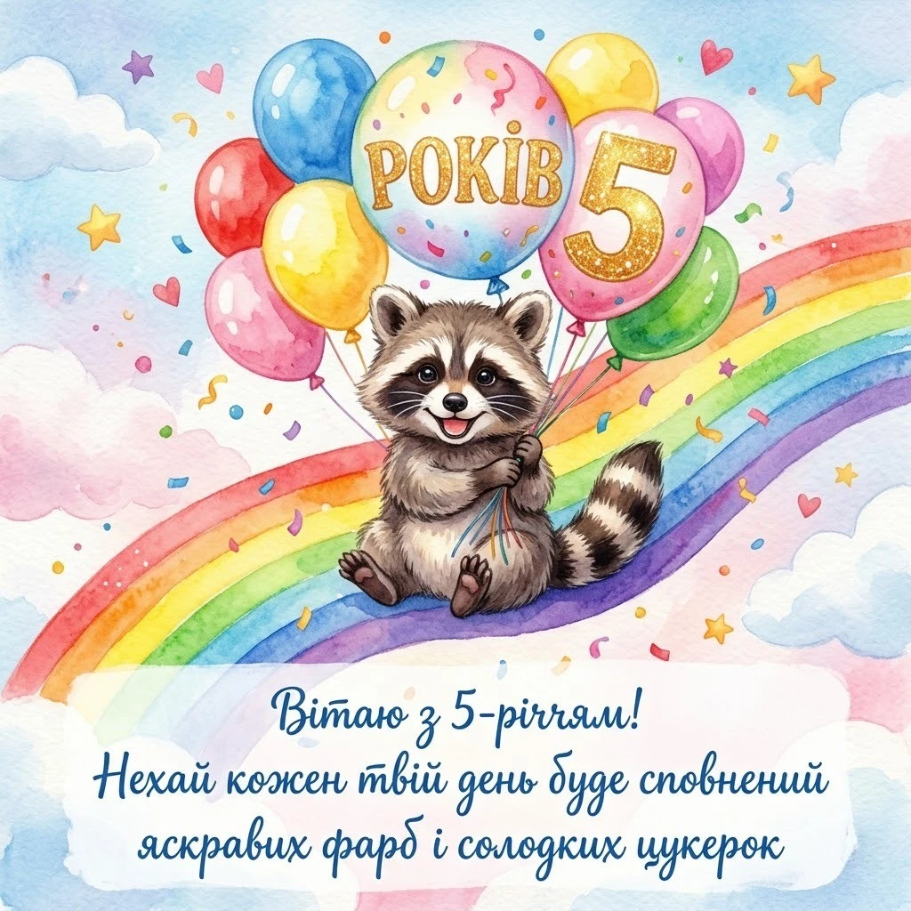 Сучасні привітання для 5-річного хлопчика: мужність, успіх та радість