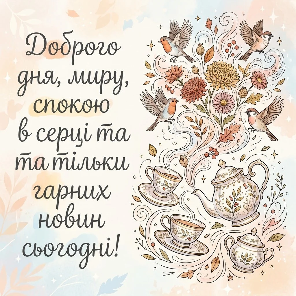 Доброго осіннього дня: найтепліші листівки та щирі побажання для гарного настрою