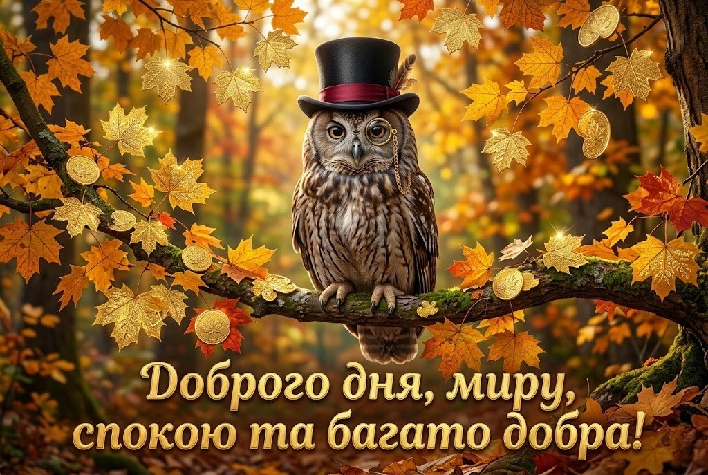 Доброго осіннього дня: найтепліші листівки та щирі побажання для гарного настрою