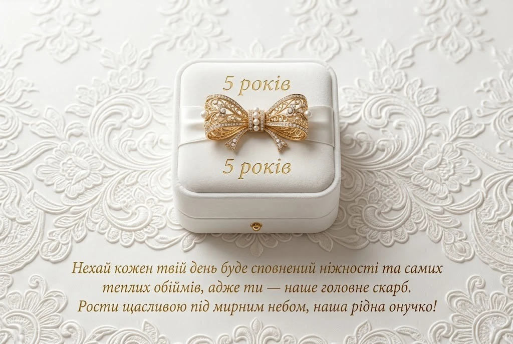 Перший ювілей: як привітати онуку з 5-річчям