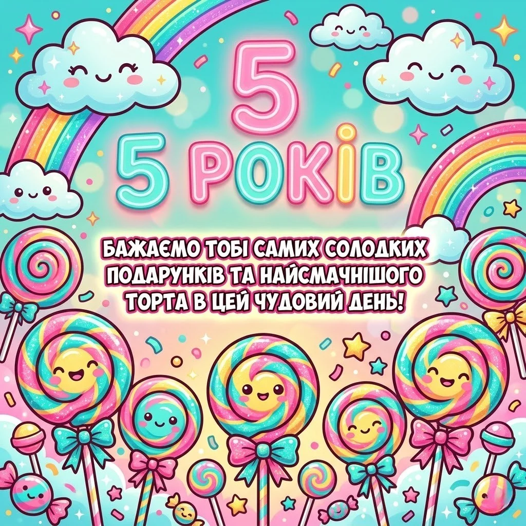 Перший ювілей: як привітати онуку з 5-річчям
