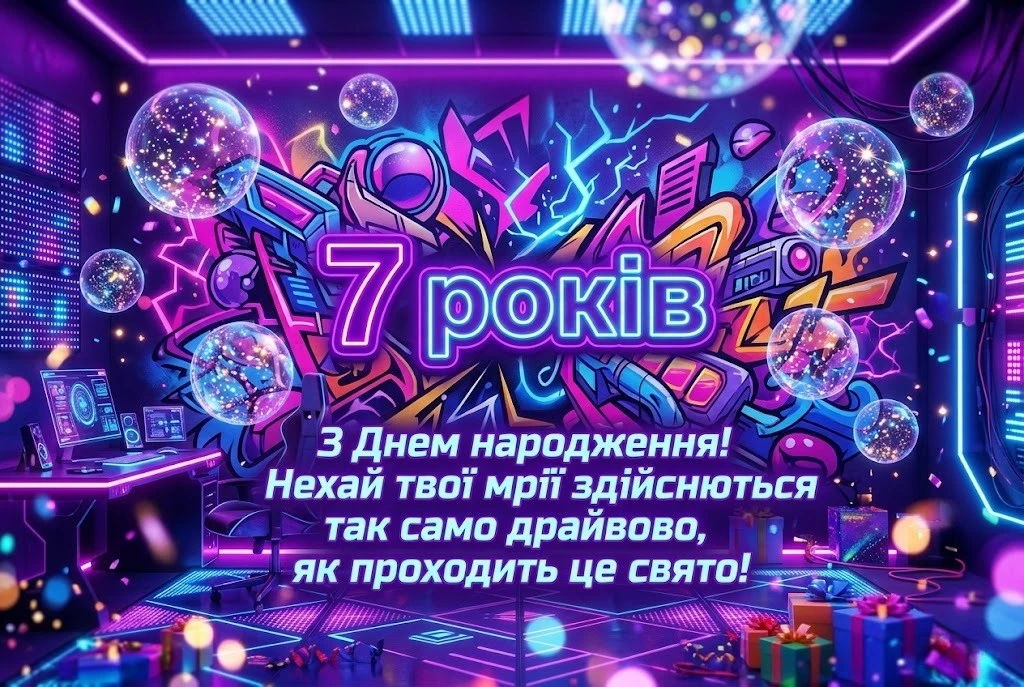Вітання з 7-річчям дівчинці: зворушливі слова від батьків та рідних