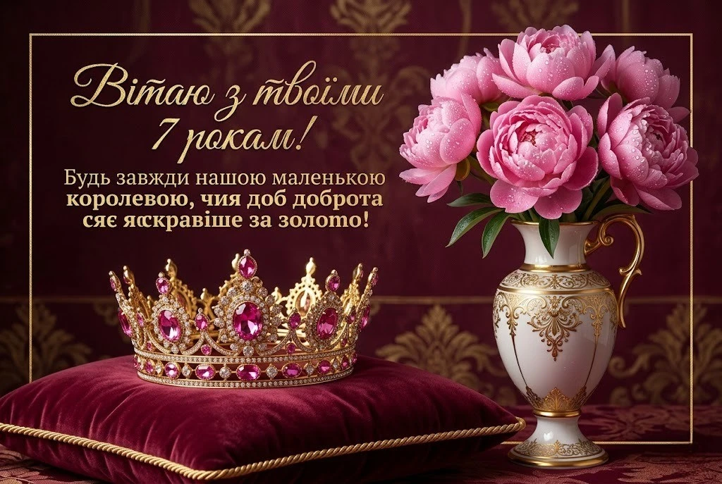 Вітання з 7-річчям дівчинці: зворушливі слова від батьків та рідних