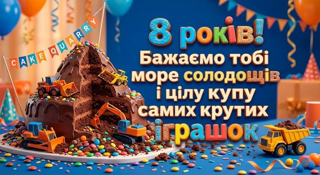 Вітання з 8 днем народження: надихаючі слова для майбутнього лідера