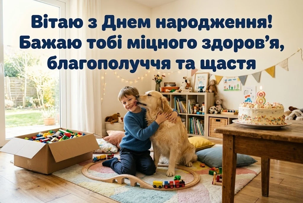 Вітання з 8 днем народження: надихаючі слова для майбутнього лідера
