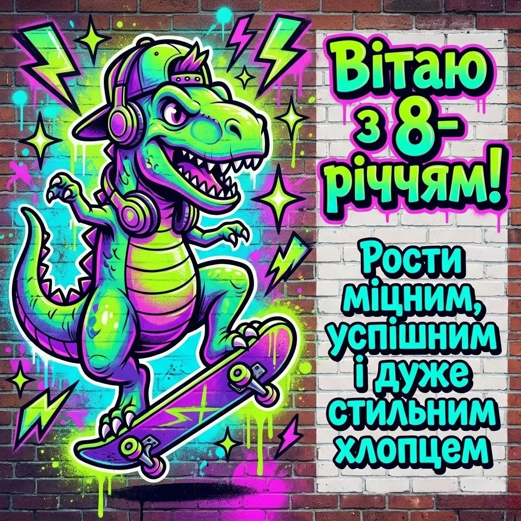 Вітання з 8 днем народження: надихаючі слова для майбутнього лідера