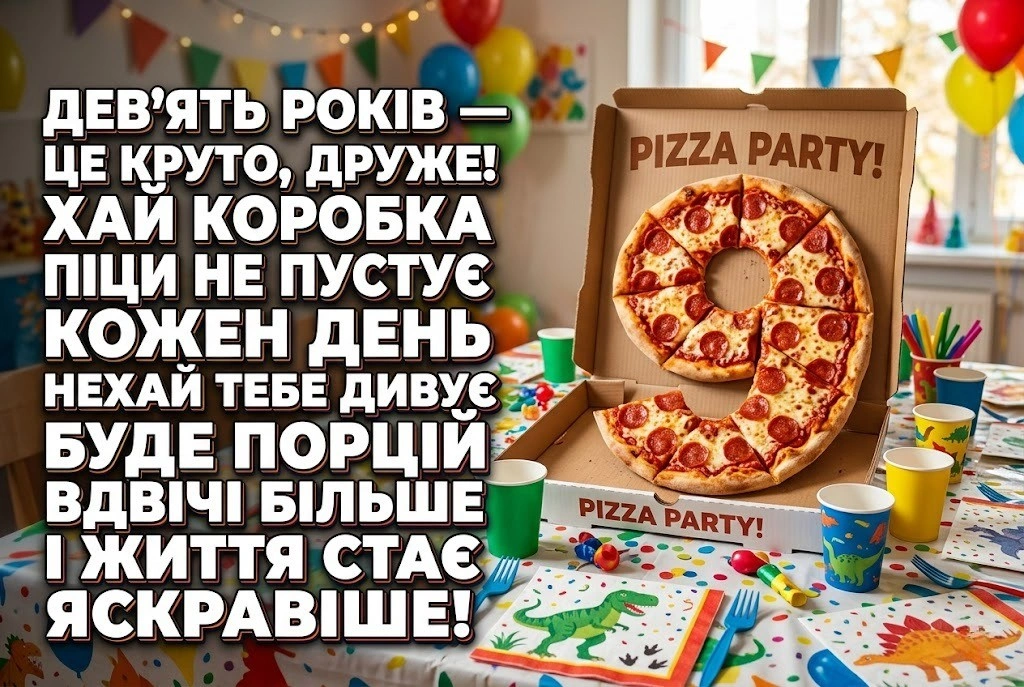 Привітання з 9-річчям для хлопчика: від друзів, батьків та рідних