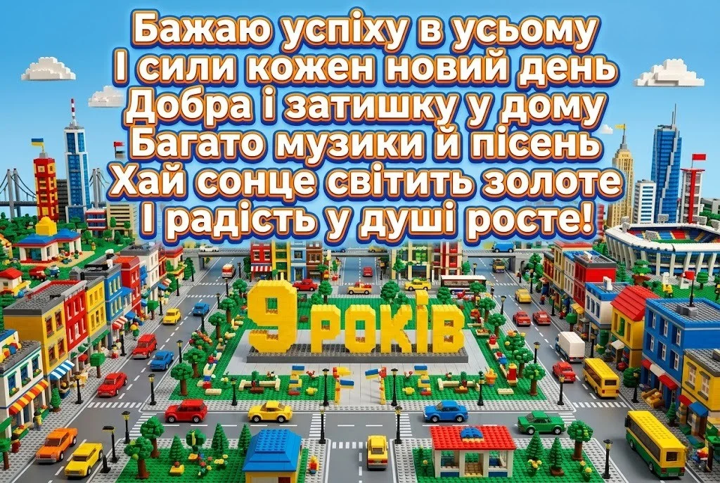 9 років сину чи другу: підбірка щирих побажань і картинок до свята