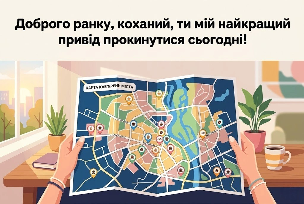 Доброго ранку, коханий: прикольні картинки та душевні побажання своїми словами