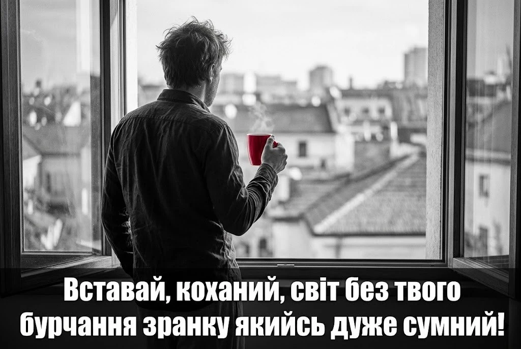 Доброго ранку, коханий: прикольні картинки та душевні побажання своїми словами