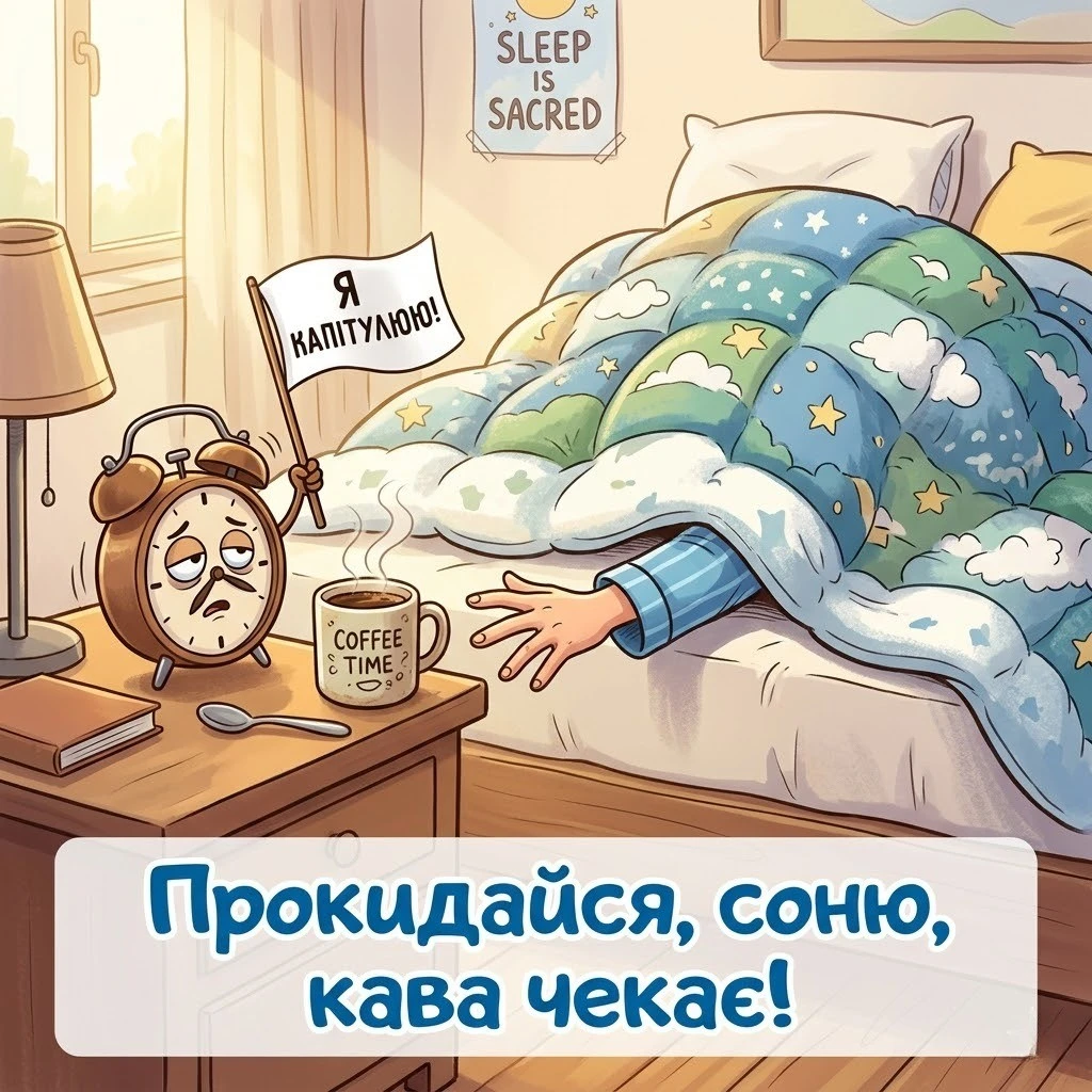 Доброго ранку, коханий: прикольні картинки та душевні побажання своїми словами