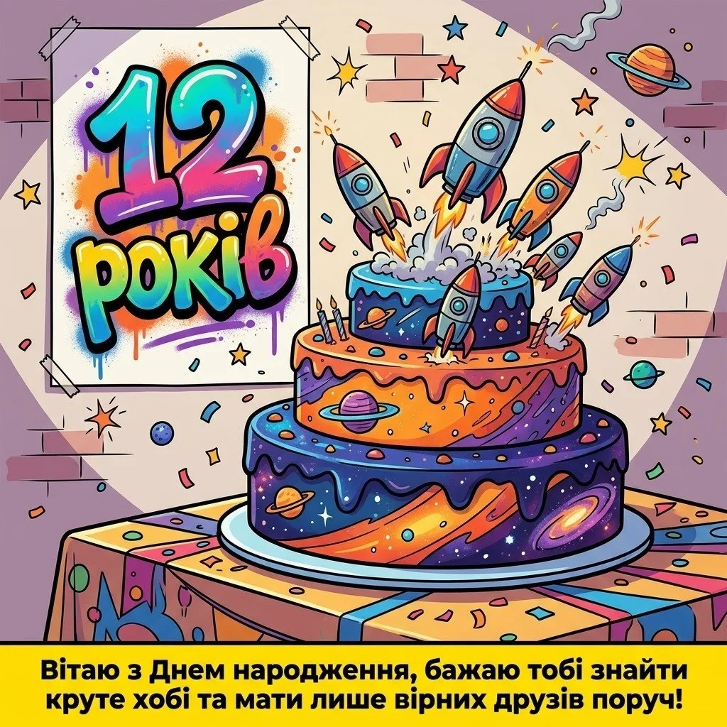 12 років — особлива дата: зворушливі привітання від батьків та друзів