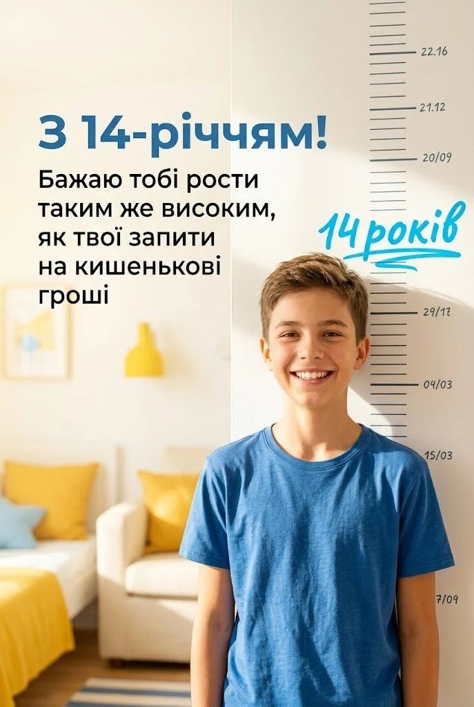 Зворушливі та мудрі привітання для онука з 14-м днем народження