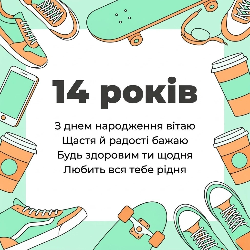 Зворушливі та мудрі привітання для онука з 14-м днем народження