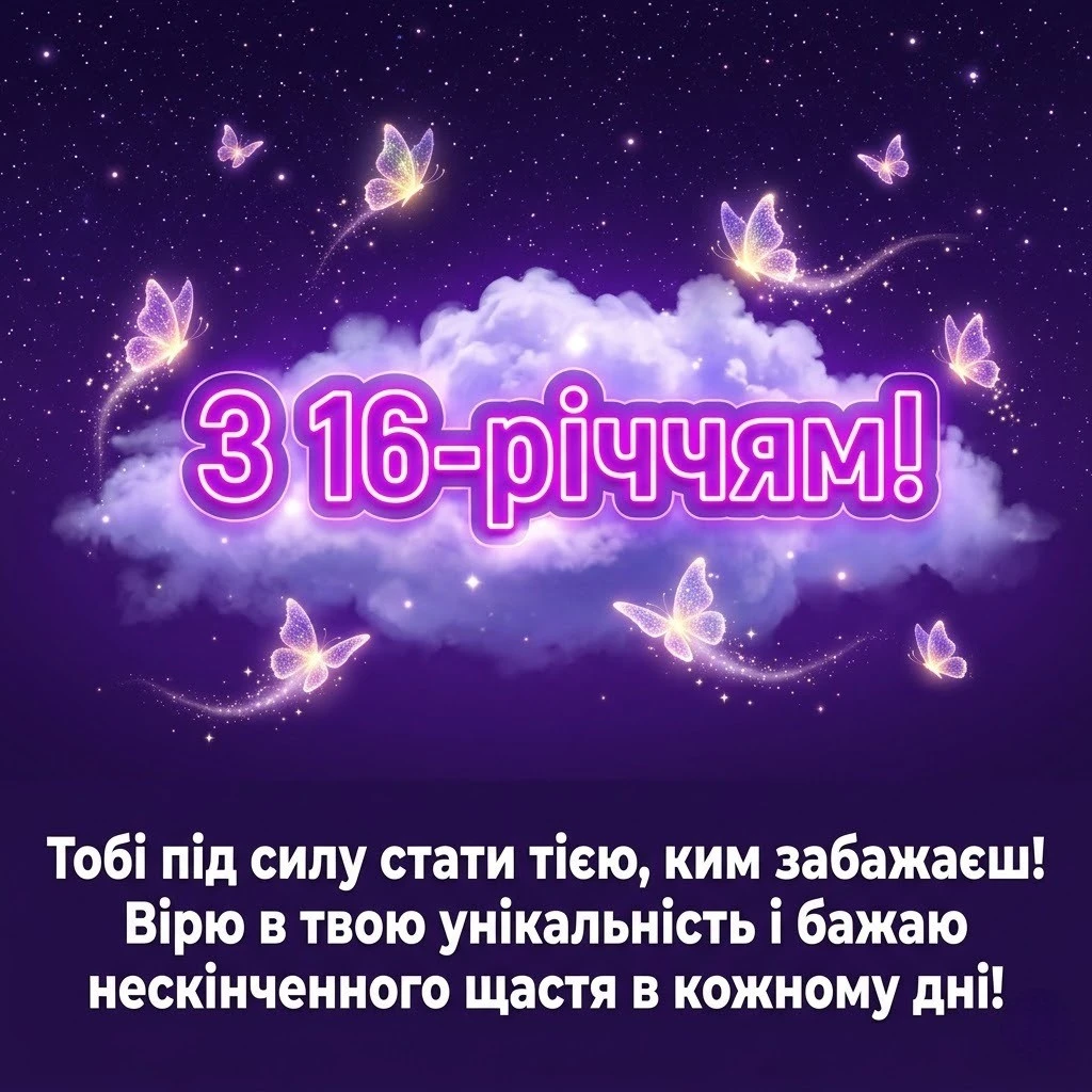 Магічне 16-річчя: найкращі ідеї вітань для вашої золотої похресниці