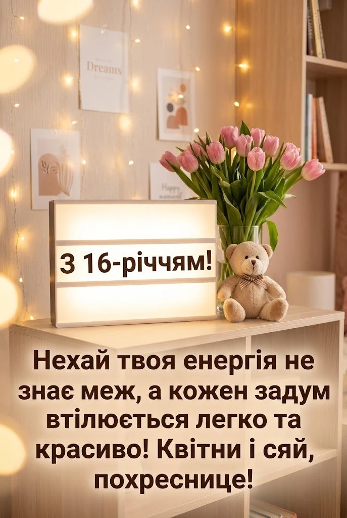 Магічне 16-річчя: найкращі ідеї вітань для вашої золотої похресниці