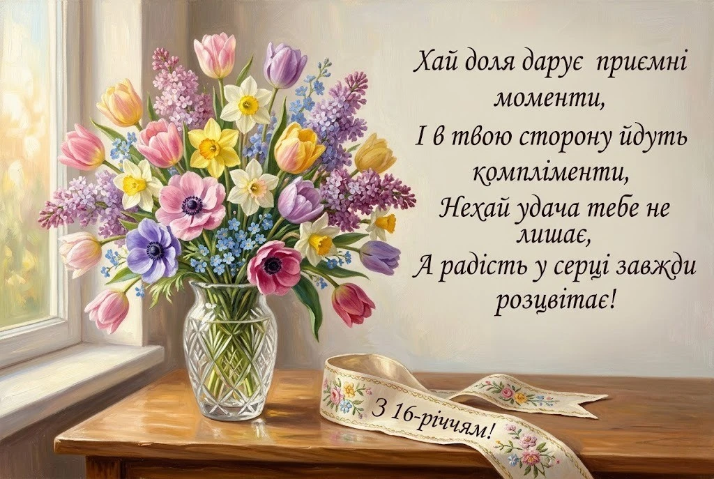 Магічне 16-річчя: найкращі ідеї вітань для вашої золотої похресниці