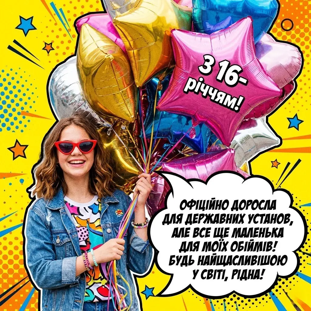 Магічне 16-річчя: найкращі ідеї вітань для вашої золотої похресниці