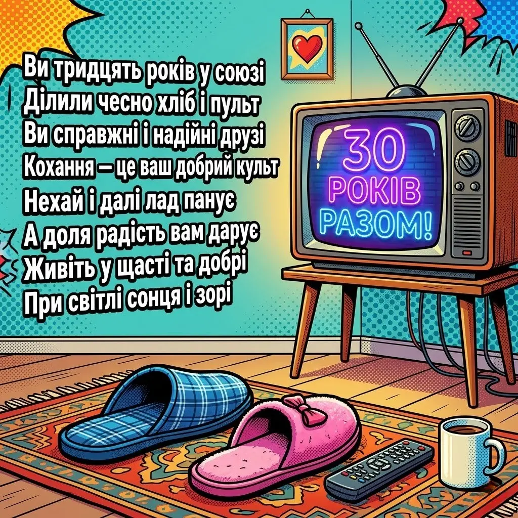 Перлове весілля: зворушливі привітання з 30-ю річницею для всієї родини