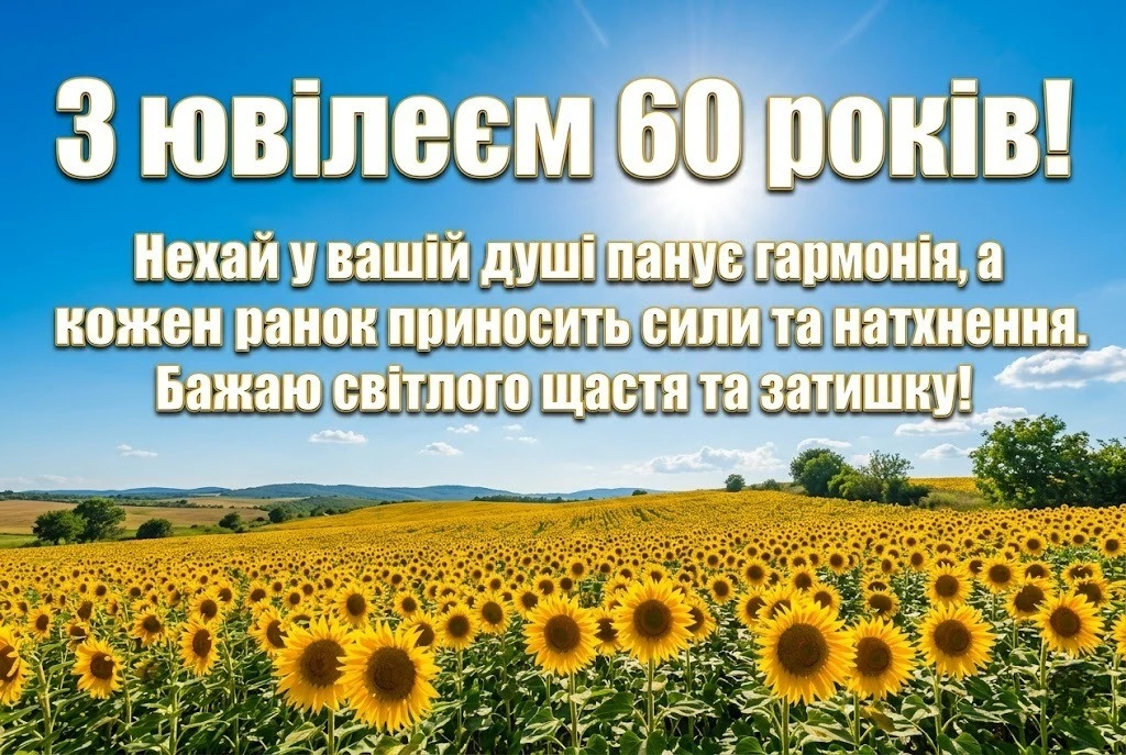 Ювілей 60 років: велика колекція душевних привітань для коханої жінки