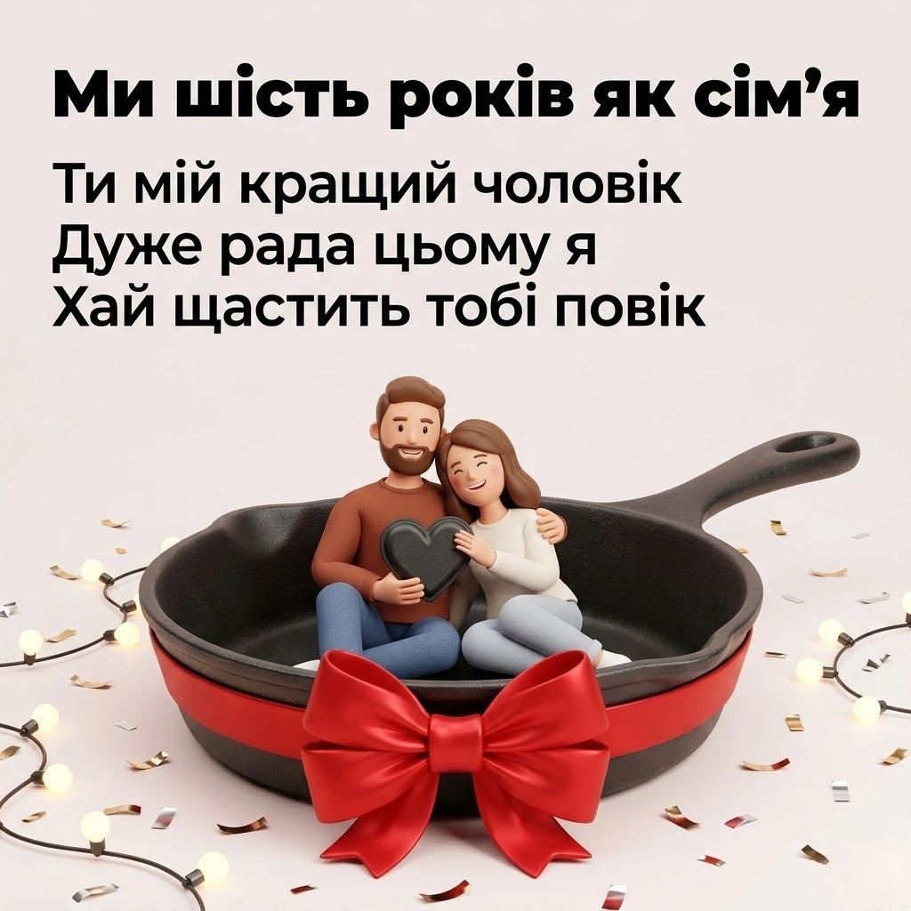 Найкращі привітання чоловіку на 6 років весілля: щиро та красиво