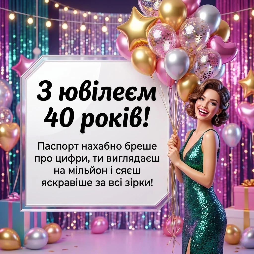 Магічні сорок: як оригінально привітати кохану жінку з ювілеєм