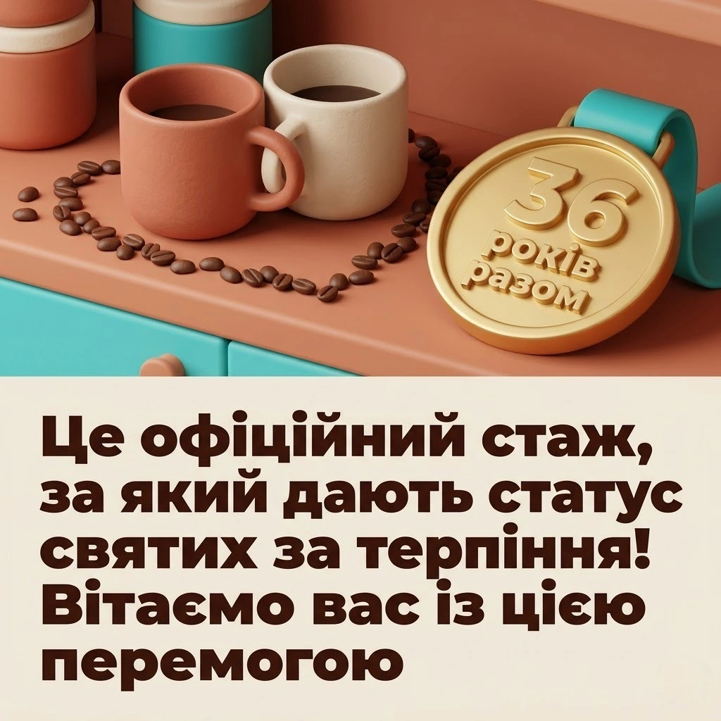 36 років разом: як красиво привітати батьків з агатовою річницею