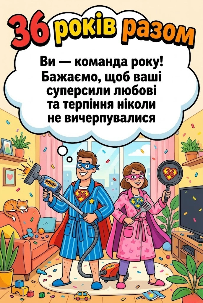 36 років разом: як красиво привітати батьків з агатовою річницею