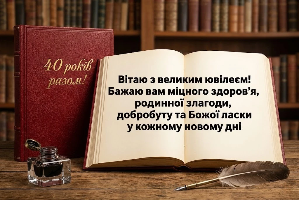 Рубінове весілля: найкращі вітання з 40-ю річницею шлюбу