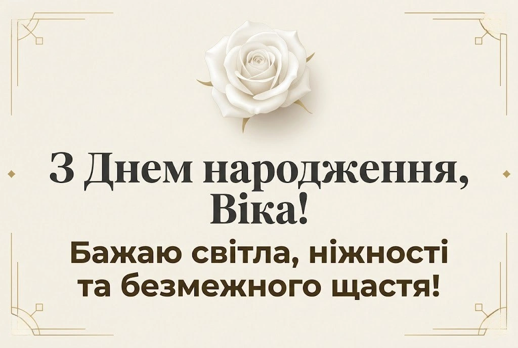 Привітання для Віки з днем народження: від офіційних до найтепліших слів