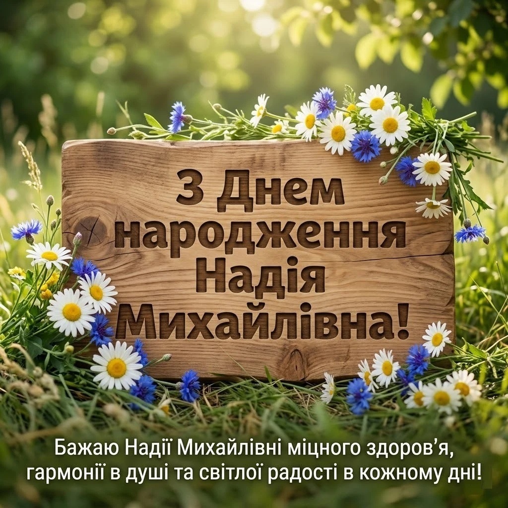 Привітання для Надії Михайлівни: від офіційних побажань до душевних віршів