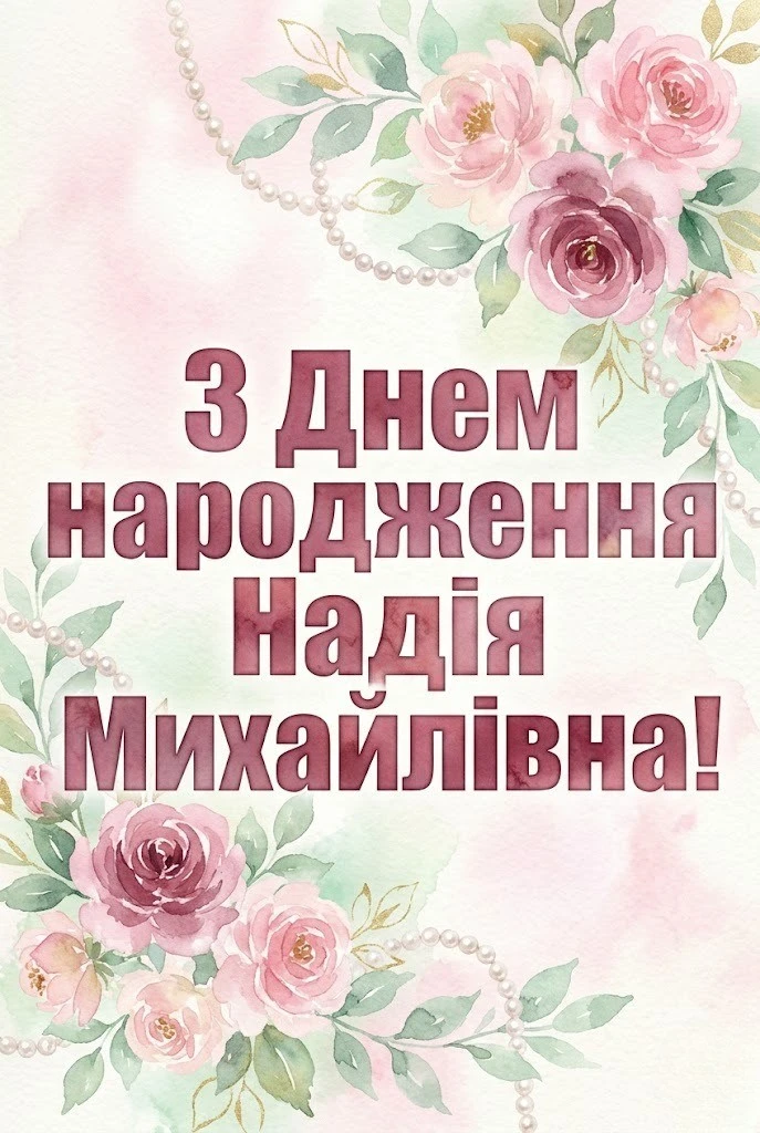 Привітання для Надії Михайлівни: від офіційних побажань до душевних віршів