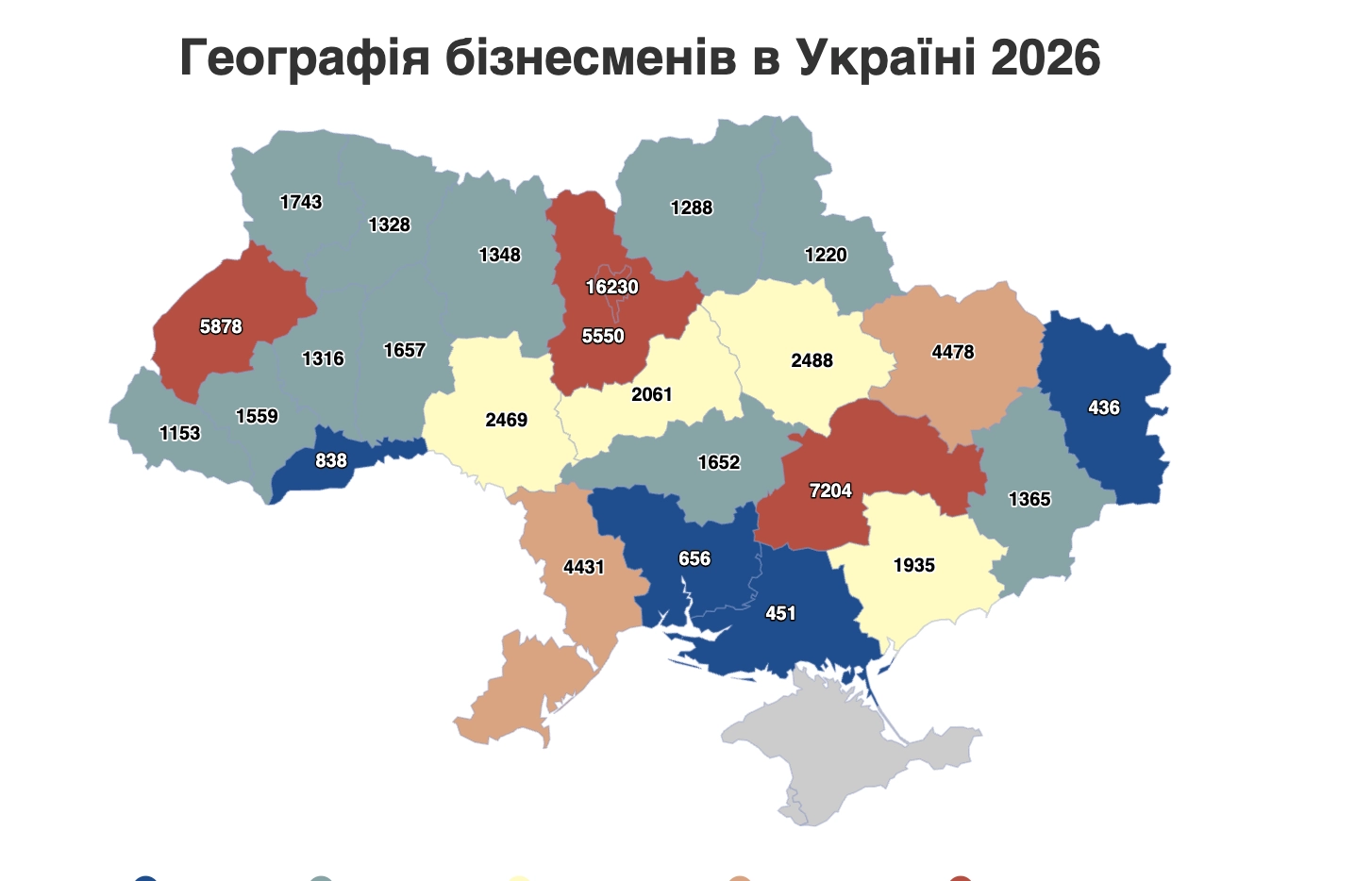 Харківщина серед лідерів за великим бізнесом – але першість не її