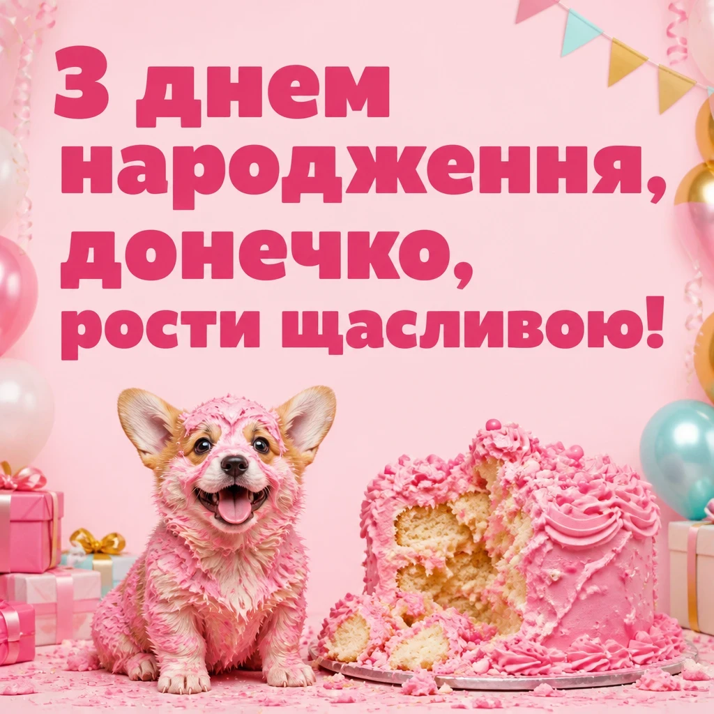 люба донечка з днем народження донечко