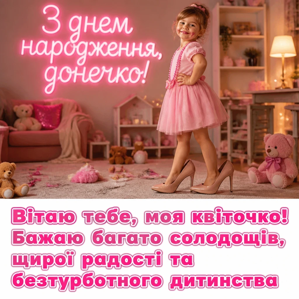 люба донечка з днем народження донечко