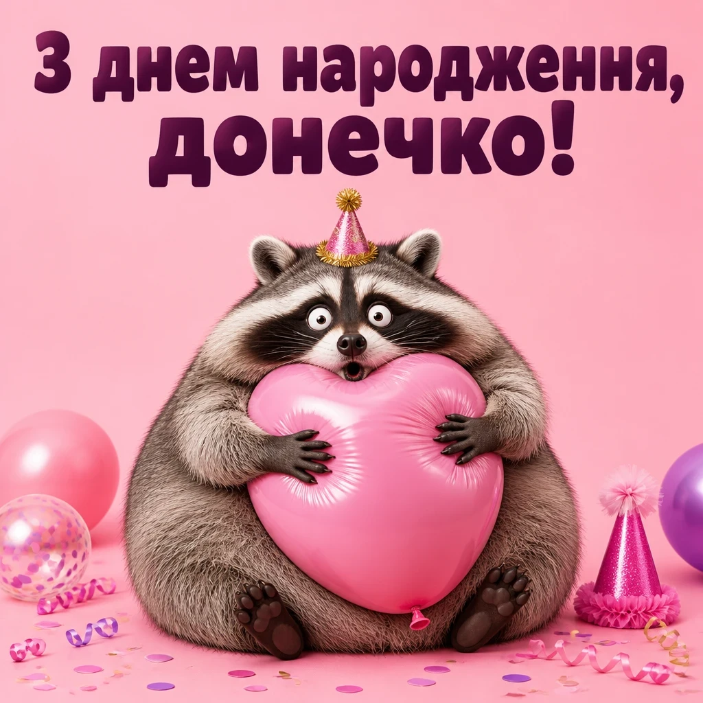 люба донечка з днем народження донечко