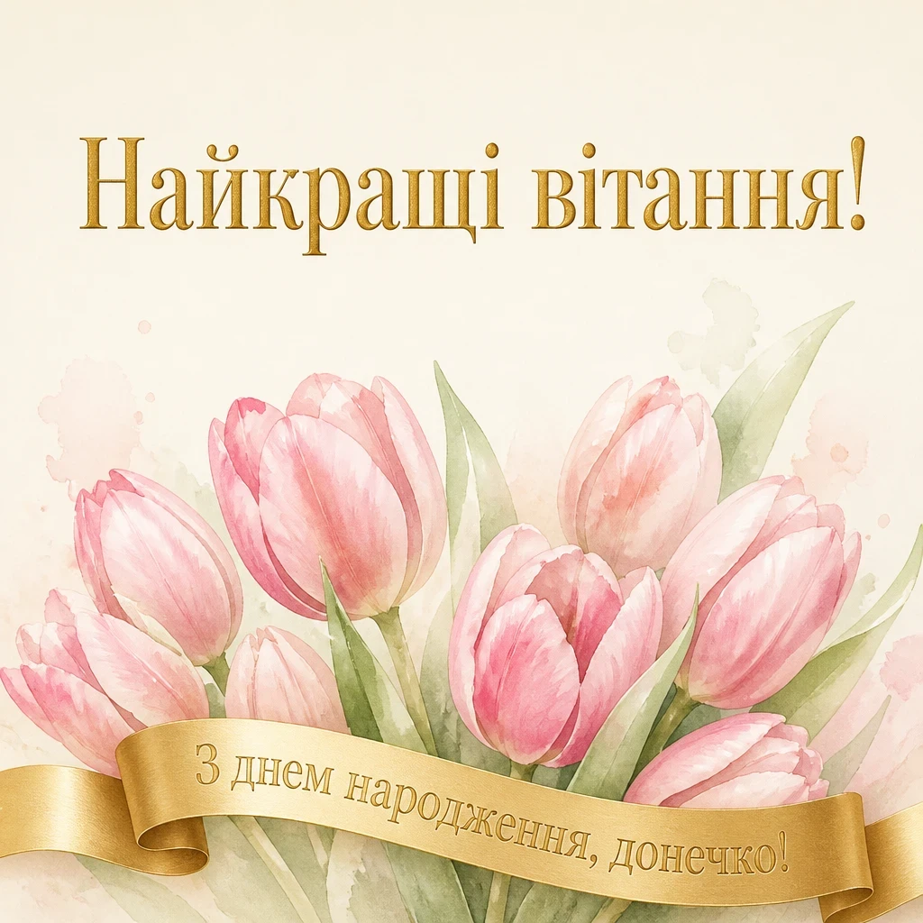 люба донечка з днем народження донечко