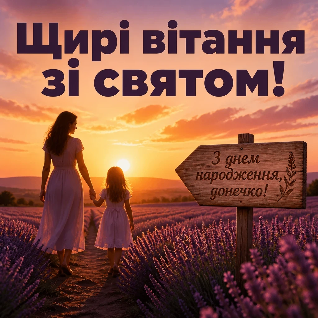 люба донечка з днем народження донечко
