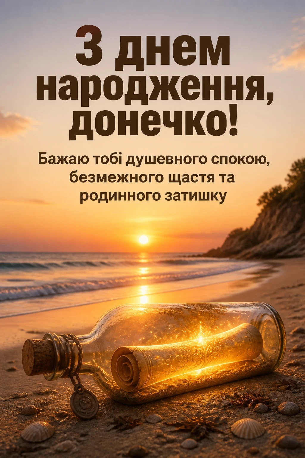 люба донечка з днем народження донечко