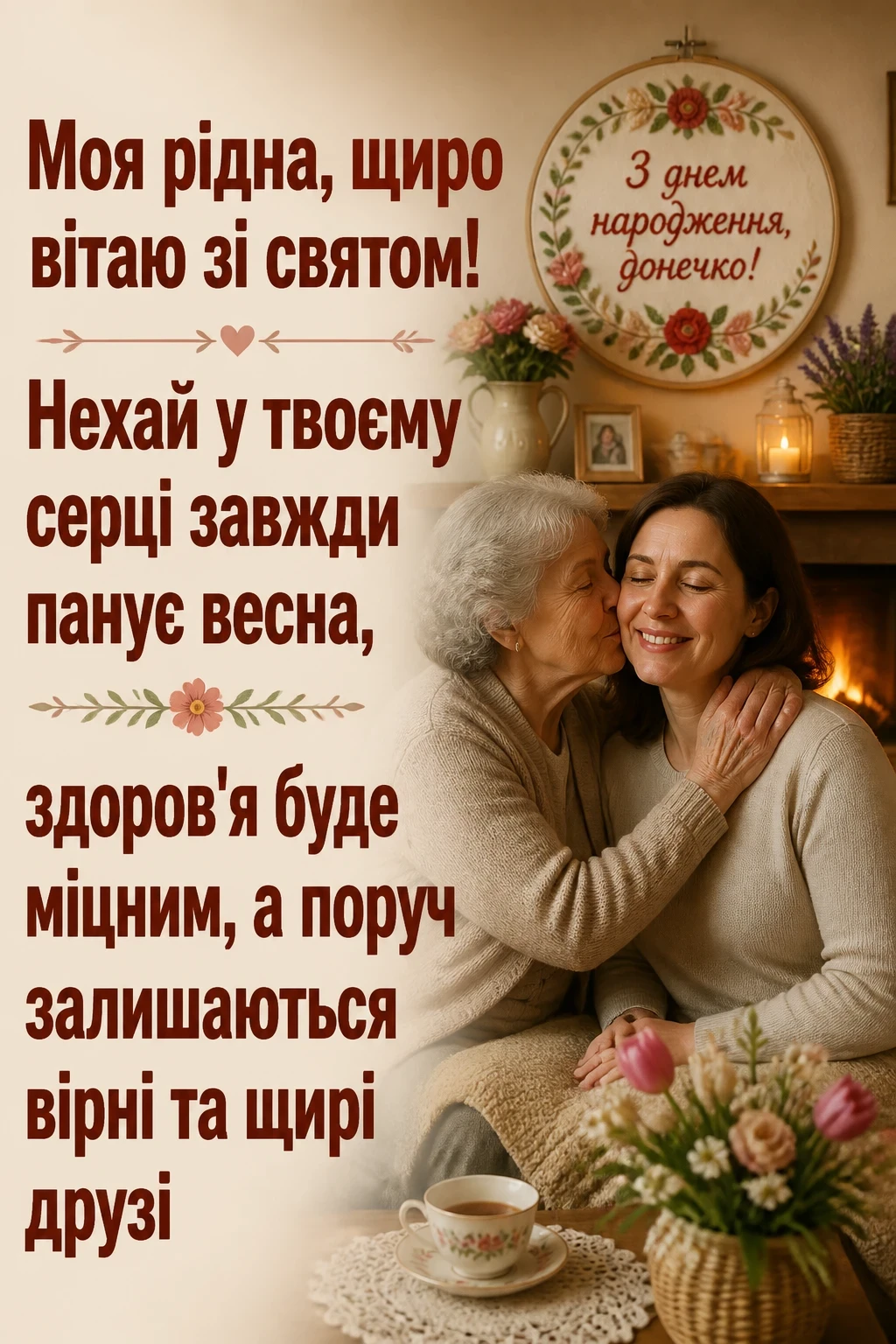люба донечка з днем народження донечко