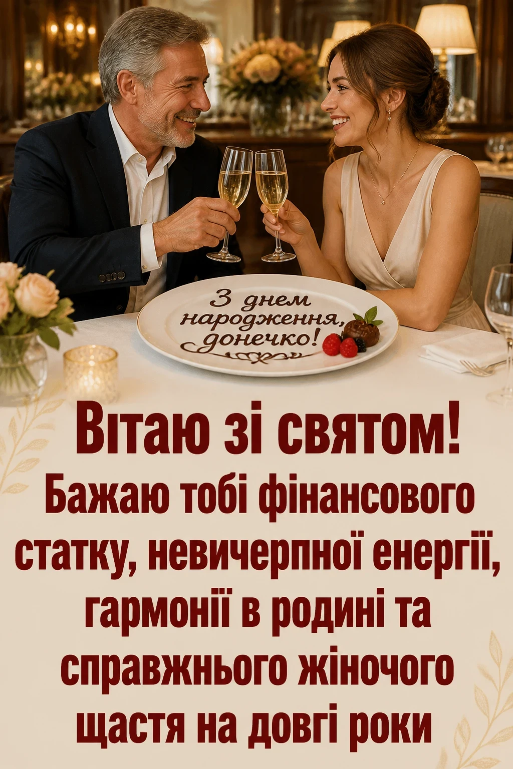 люба донечка з днем народження донечко