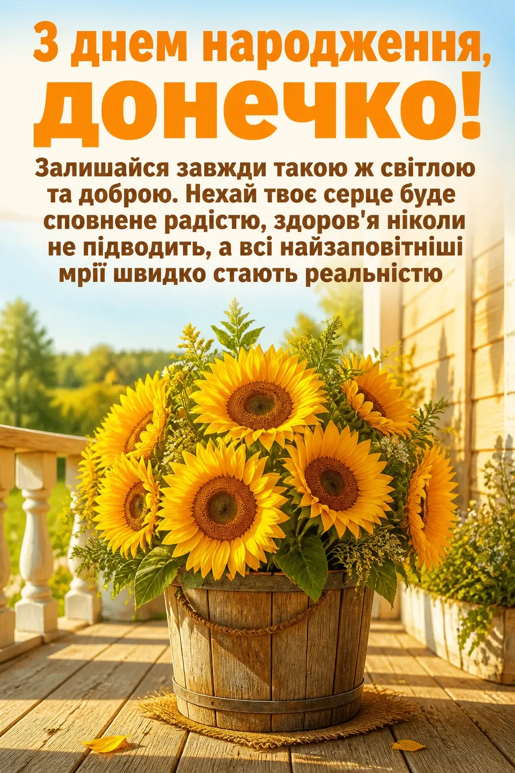 люба донечка з днем народження донечко